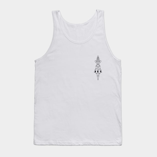 Traditional Dagger Tank Top by JCL Clothings